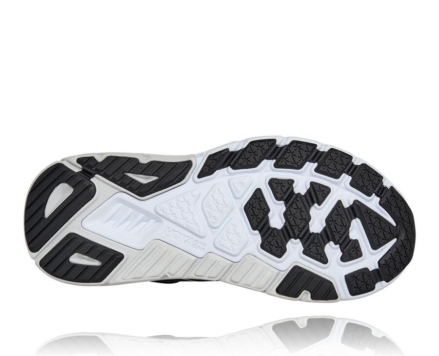 Running Shoes Womens - Hoka One One Arahi 5 - Black/White - HBUGLED-70